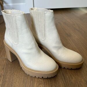 Dolce Vita CASTER BOOTIES SANDSTONE CANVAS